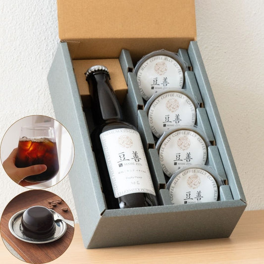 プレミアムアイスコーヒー1本とコーヒーゼリー4個のセット